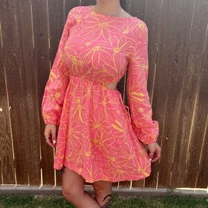 🌸 Universal Thread Linen Blend Cutout Dress 🌸